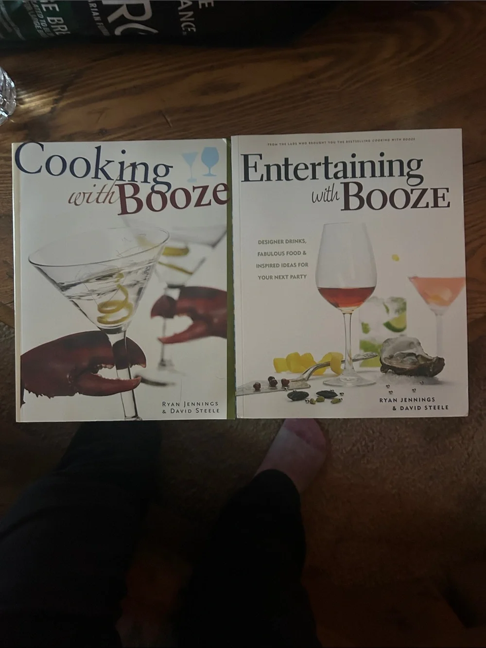 Cooking with Booze / Entertaining with Booze - Cookbook Duo